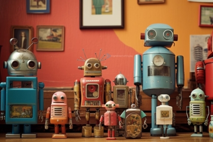 This image features robots in school and is associated with the inclusion of AI in school programs.